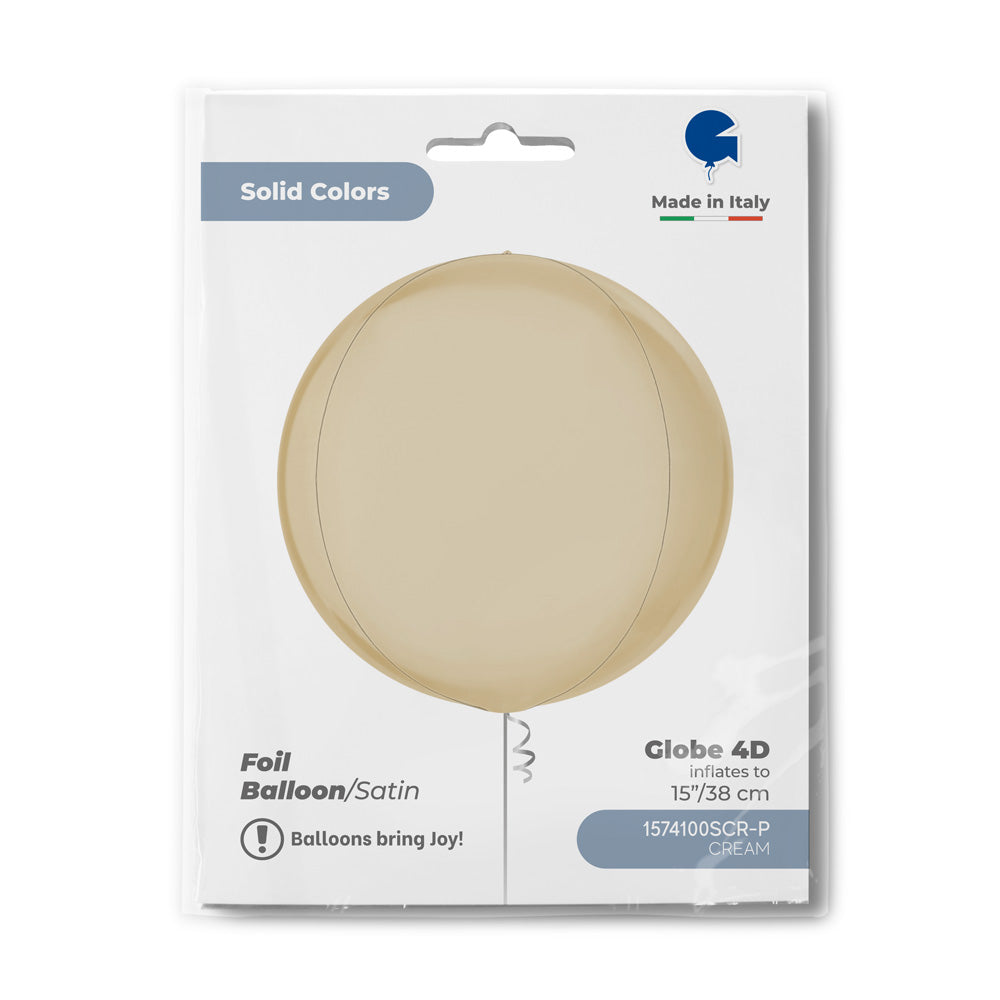 Globe 15inc Satin Cream 4D