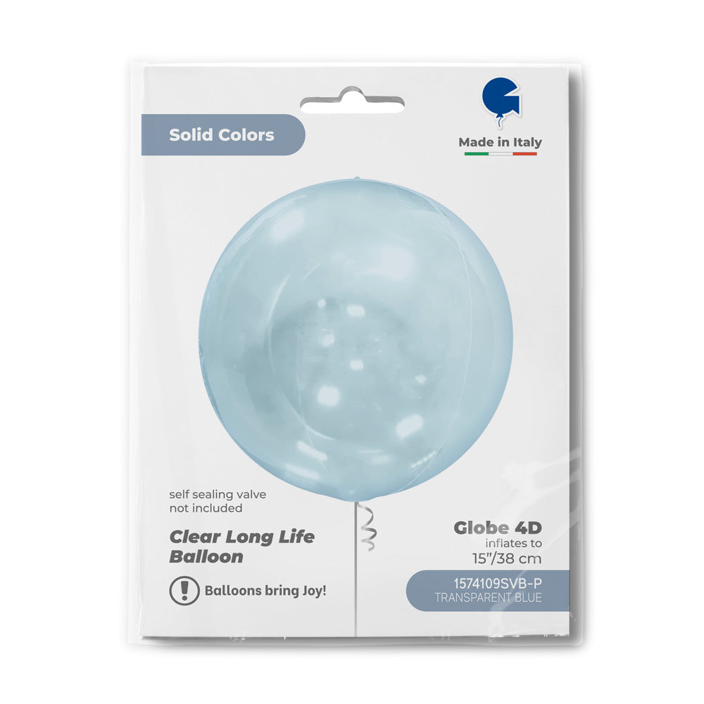 Globe 15inc Transparent Blue 4D
