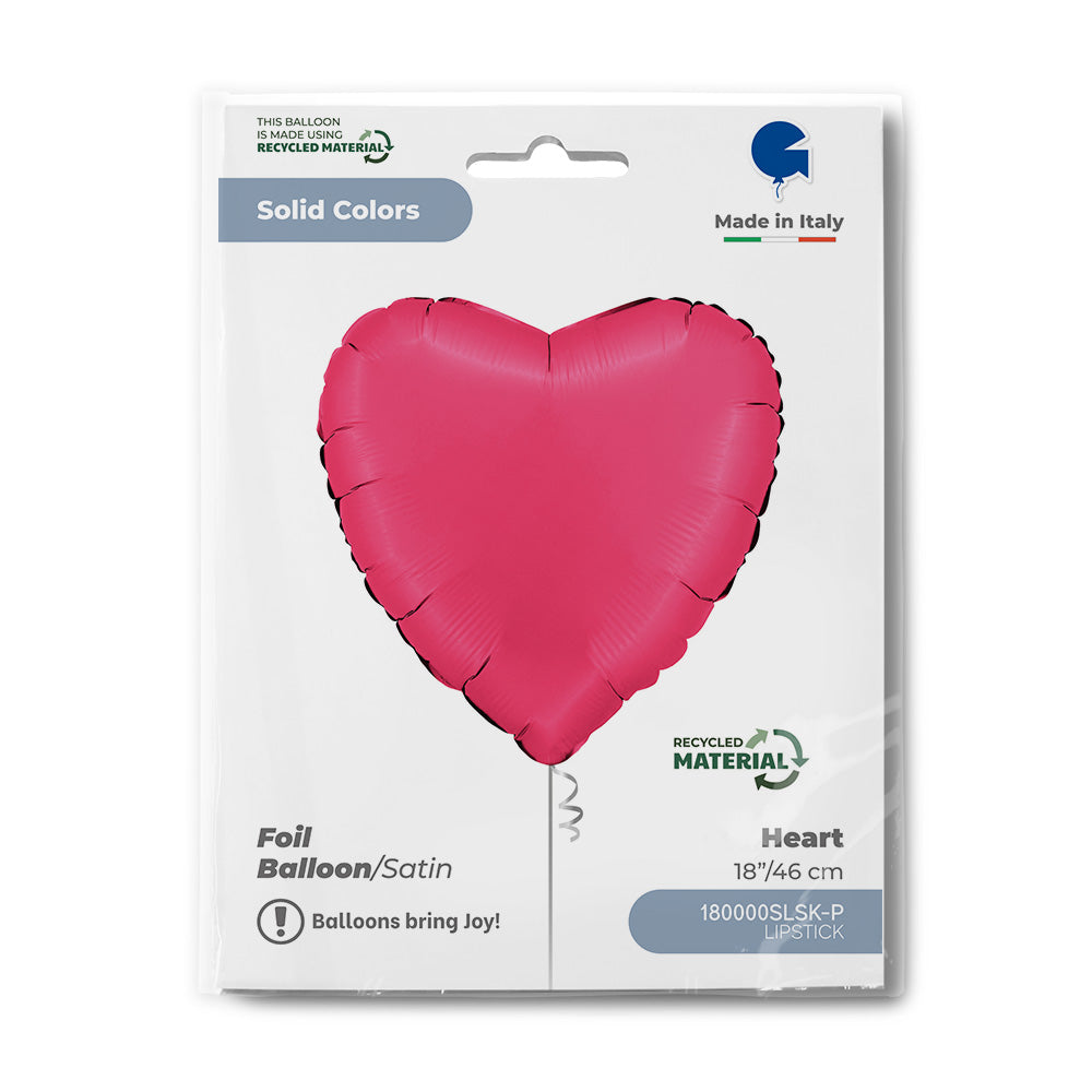 Heart 18inc Satin Lipstick