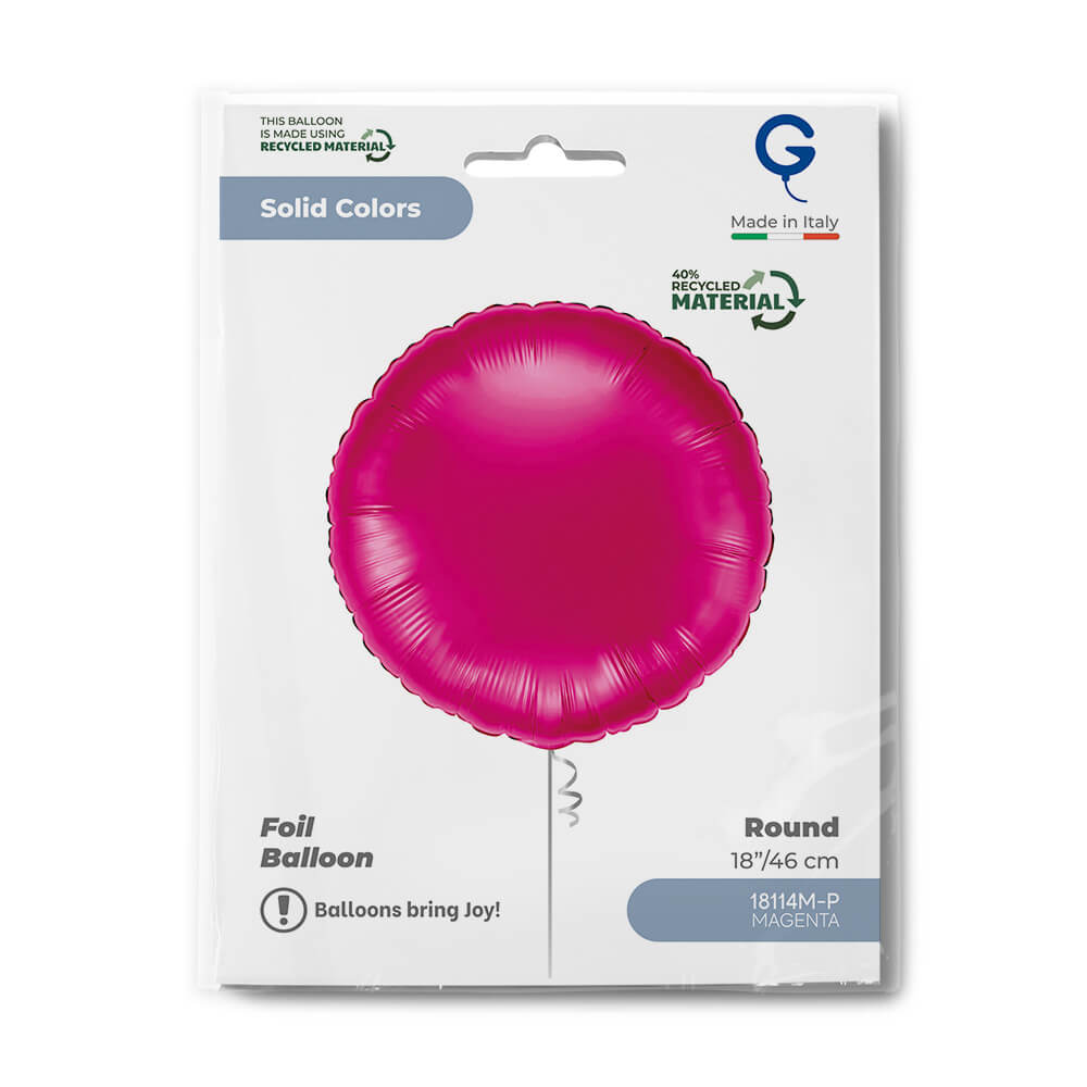 Round 18inc Magenta Single Pack