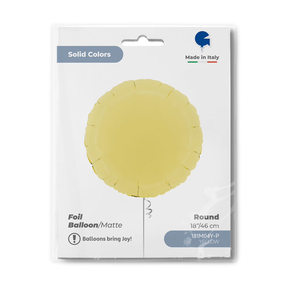 Round 18inc Matte Yellow
