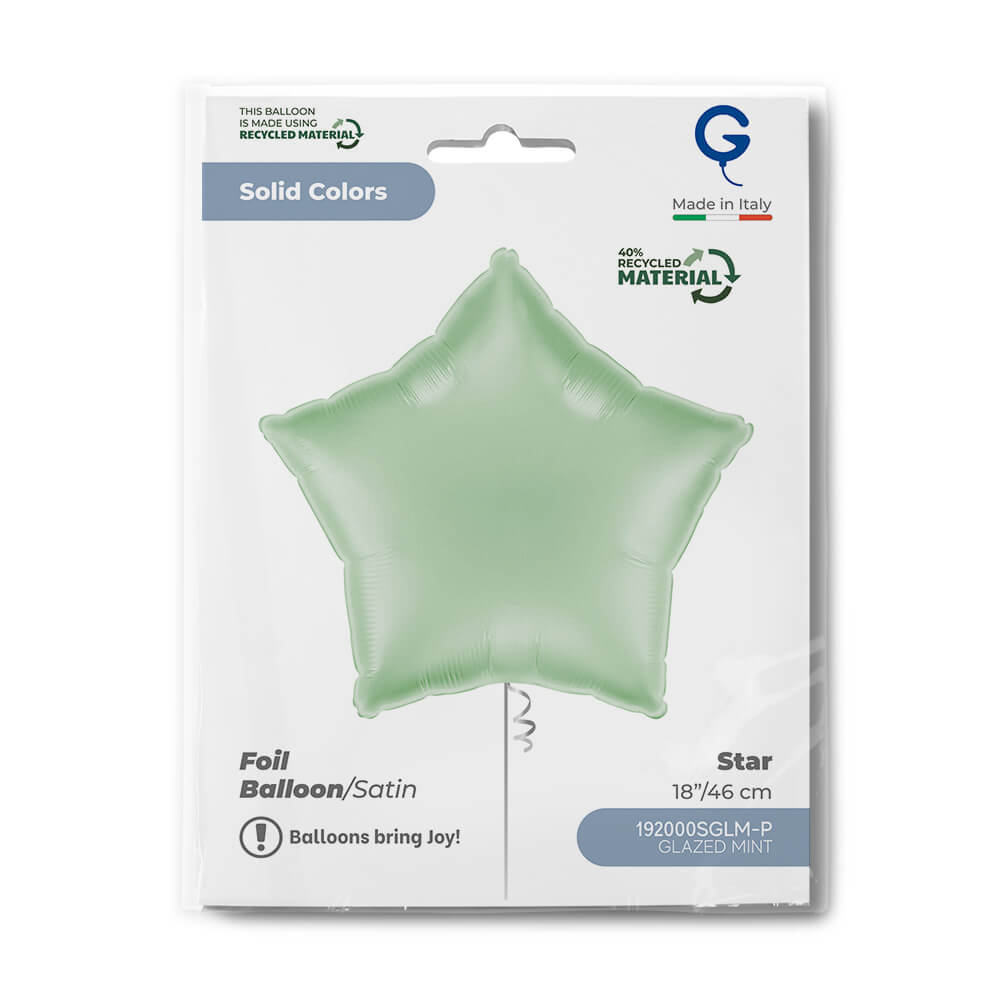 Star 18inc Satin Glazed Mint Single Pack