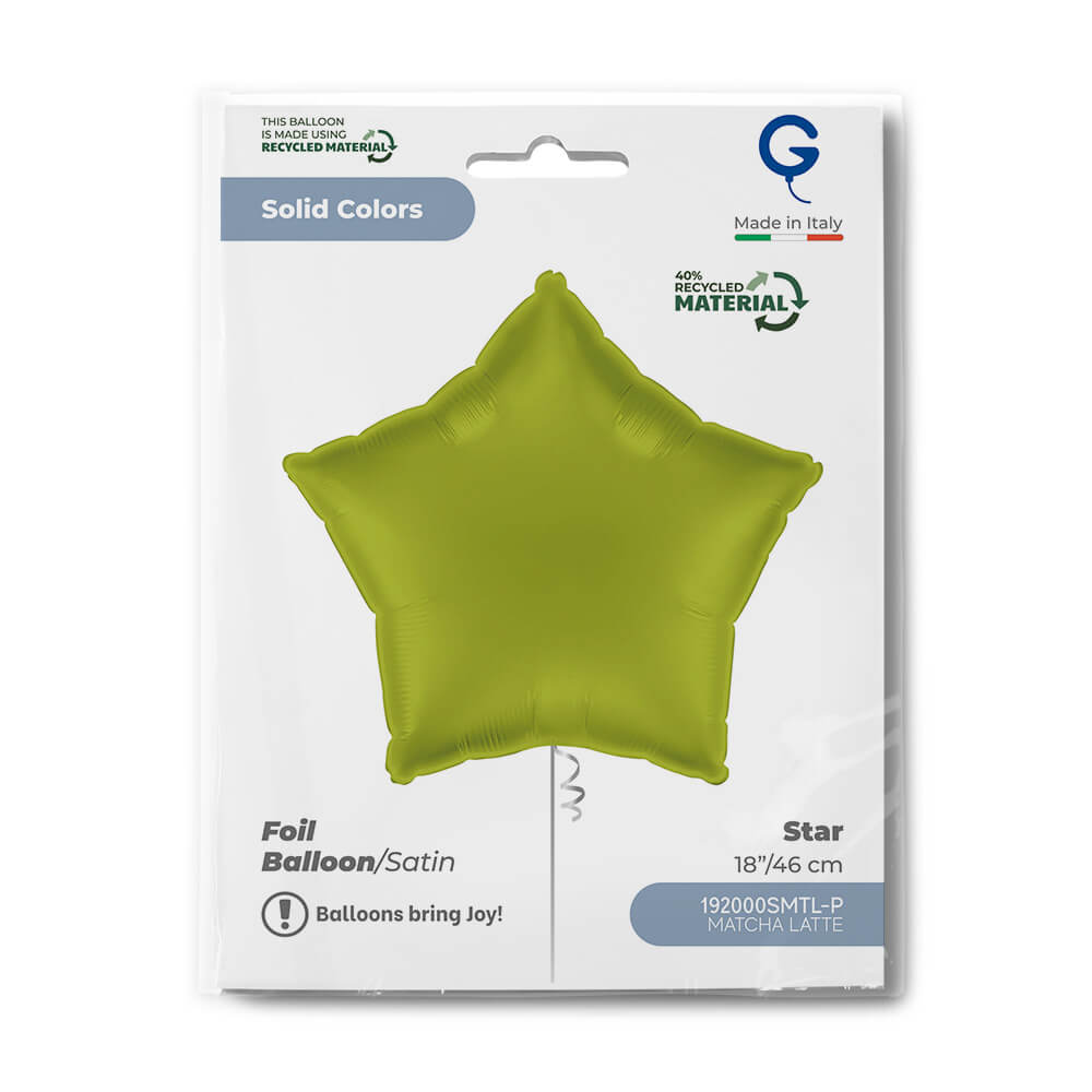 Star 18inc Satin Matcha Latte Single Pack