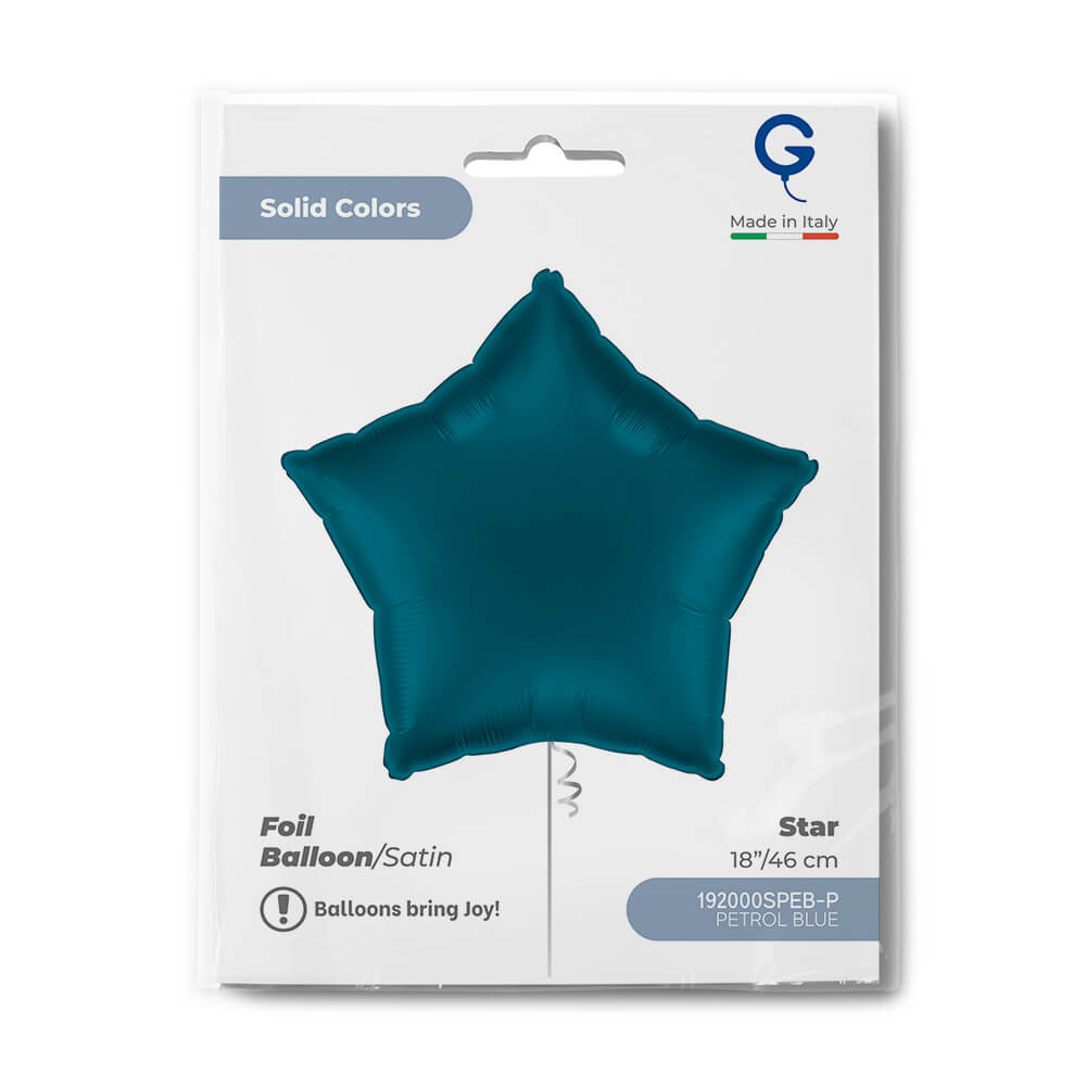 Star 18inc Satin Petrol Blue Single Pack