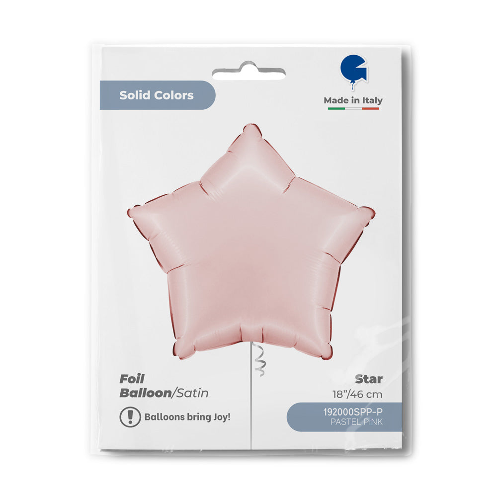 Star 18inc Satin Pastel Pink