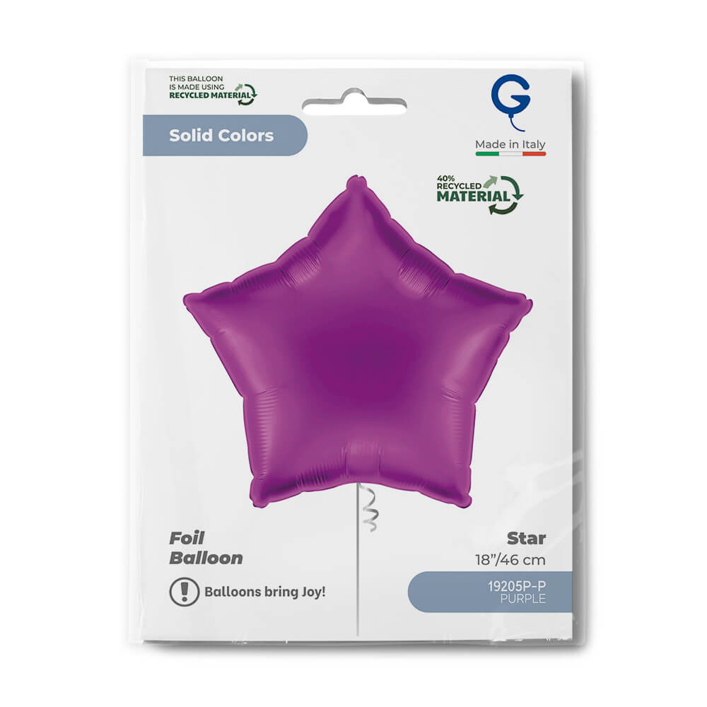 Star 18inc Purple Single Pack