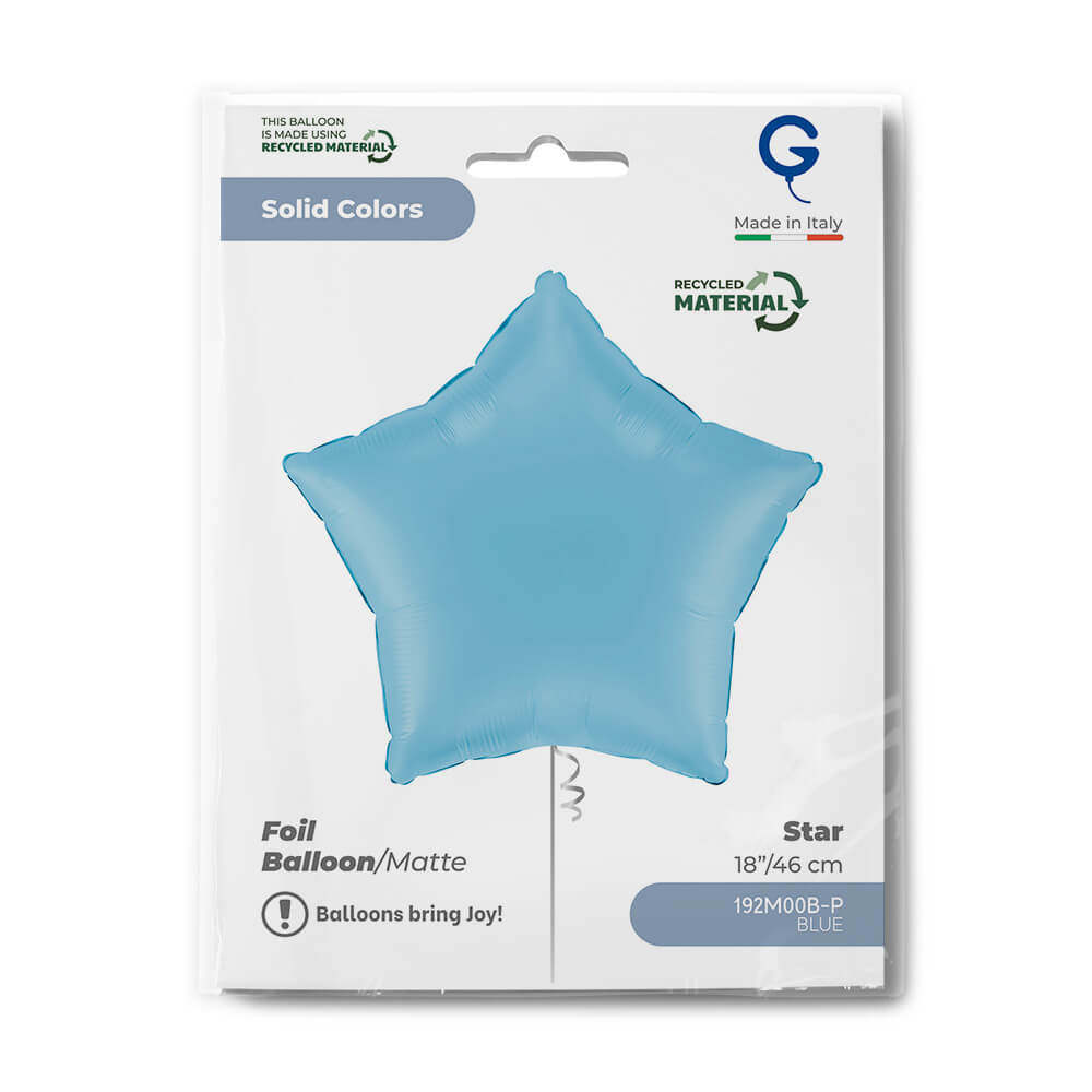 Star 18inc Matte Blue Single Pack