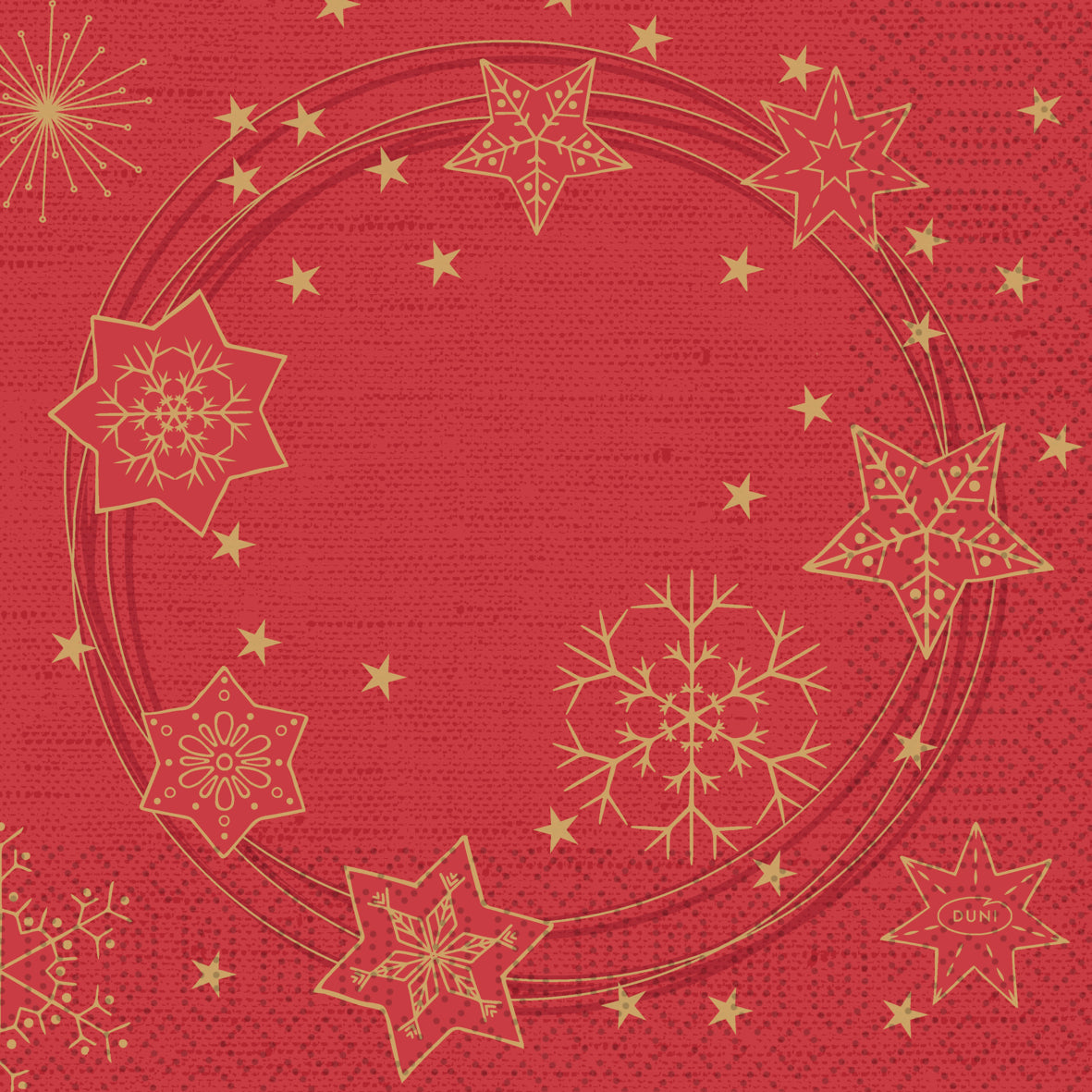 Bio Napkins Star Shine Red (Pack of 20)