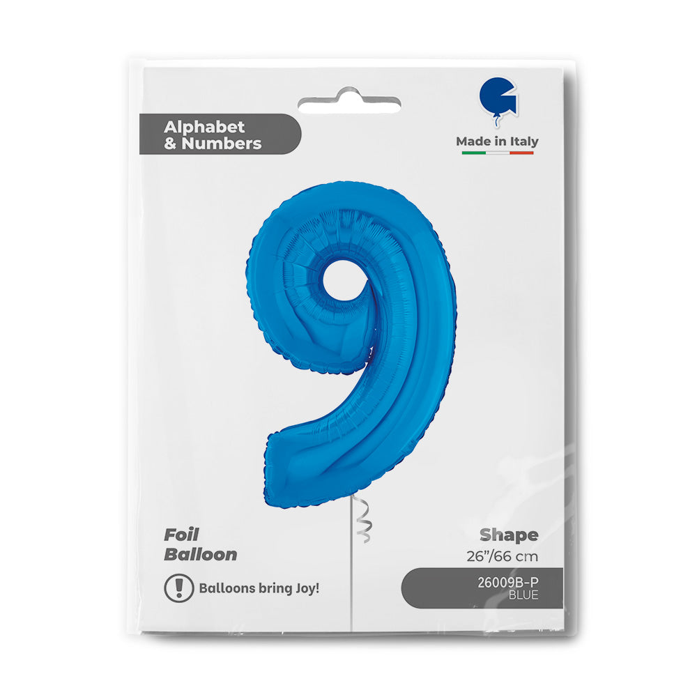 Number 9 Blue 26inc