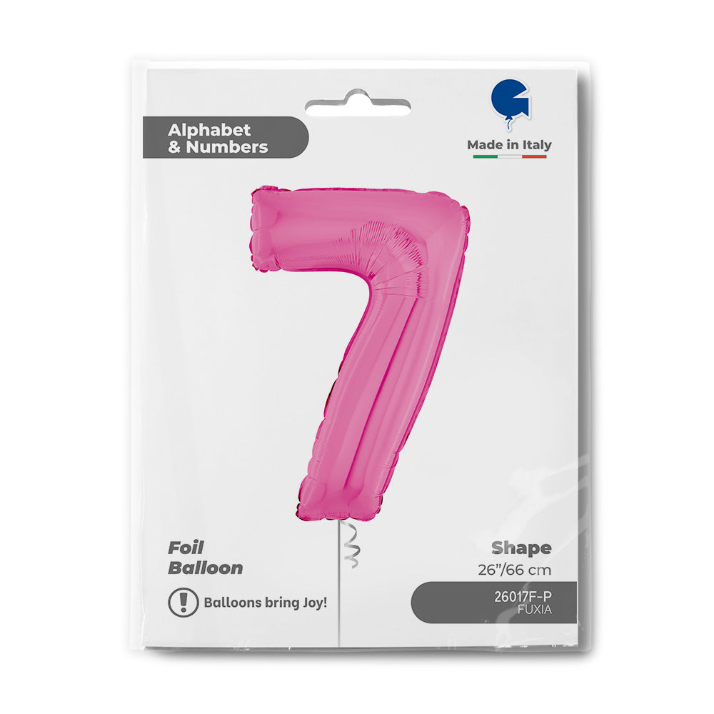 Number 7 Fuxia 26inc