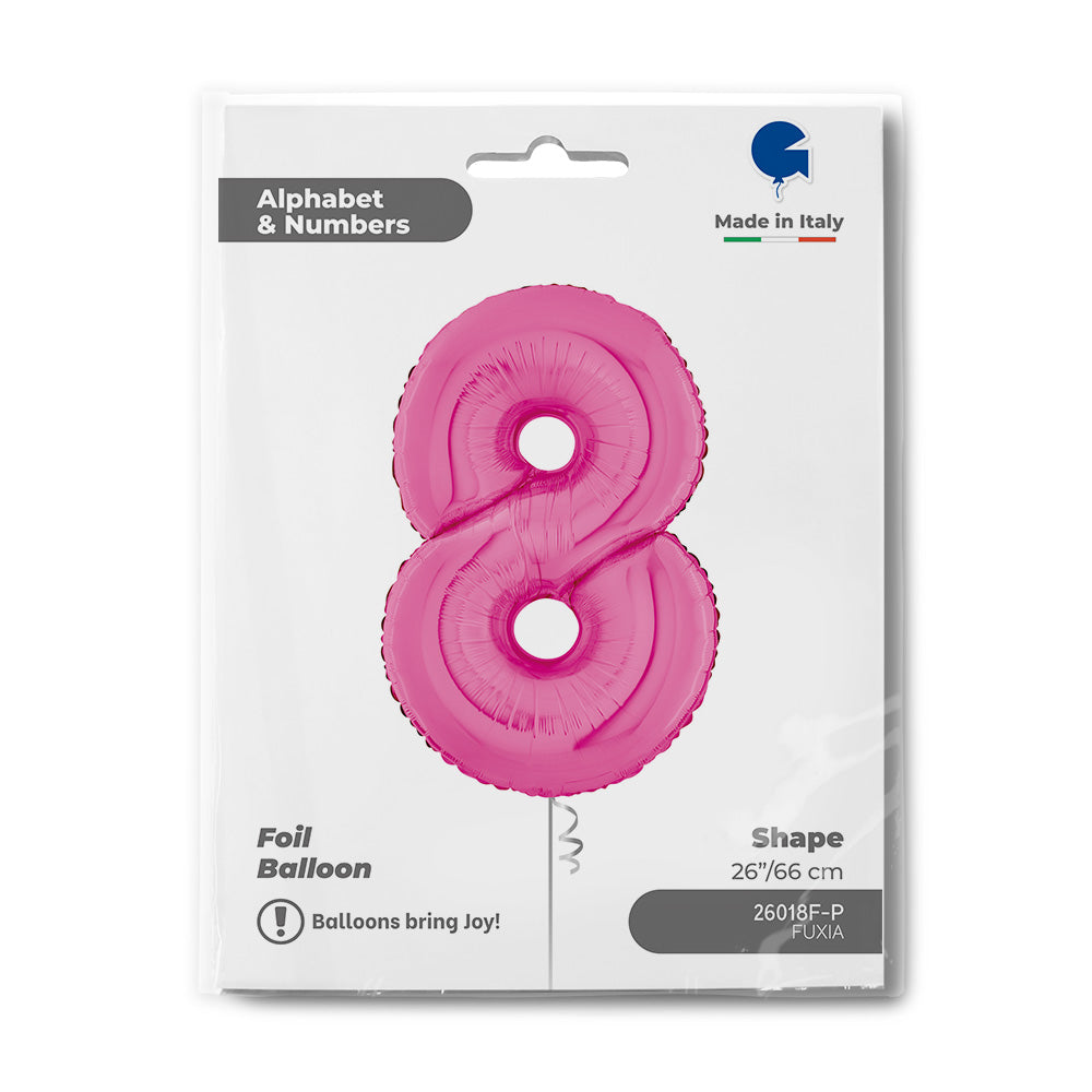 Number 8 Fuxia 26inc