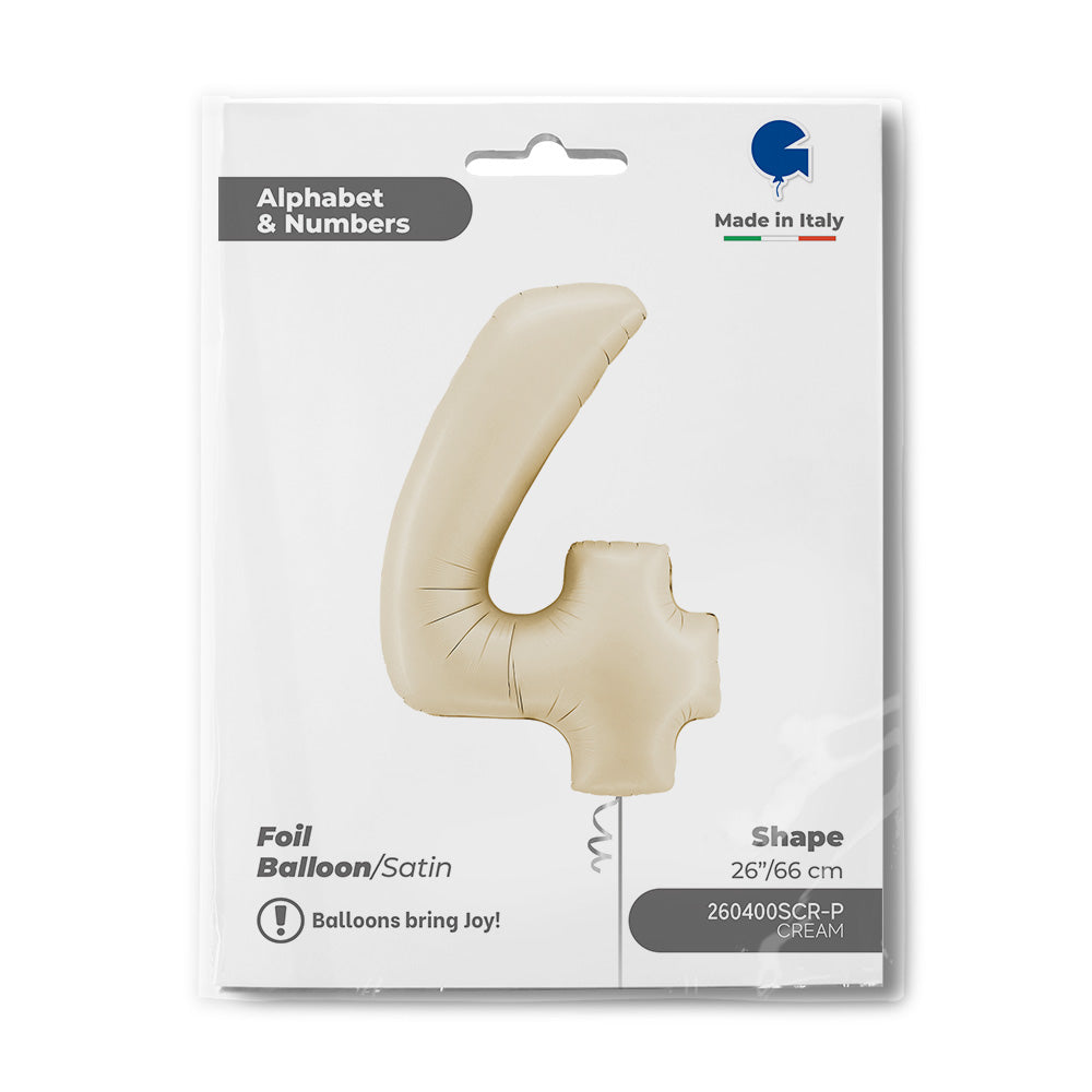 Number 4 Satin Cream 26inc