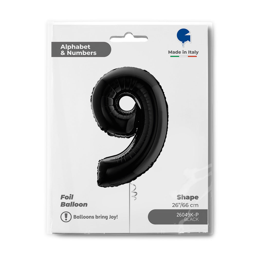 Number 9 Black 26inc