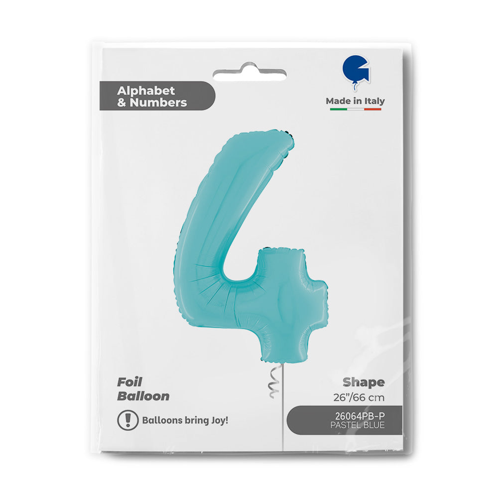 Number 4 Pastel Blue 26inc