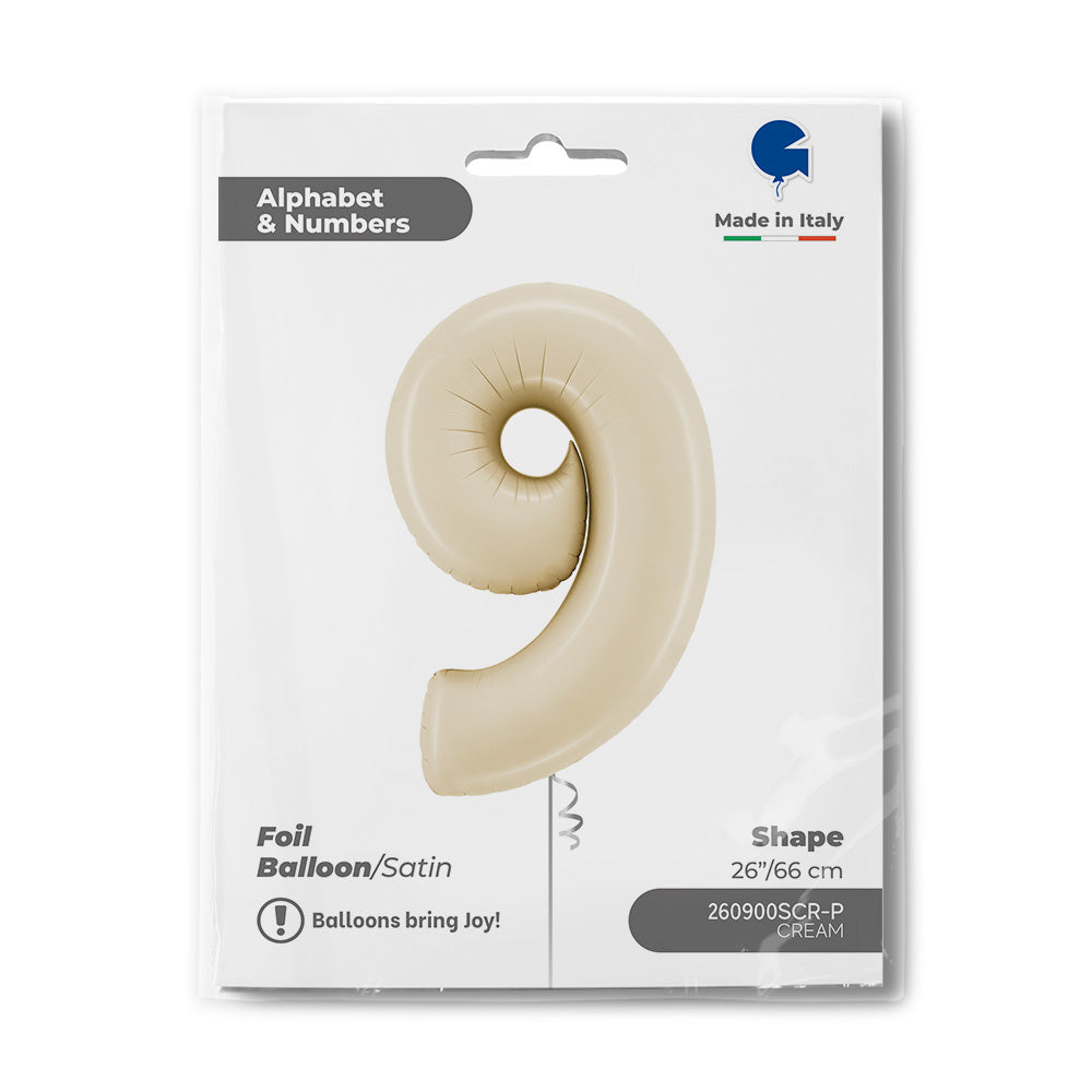 Number 9 Satin Cream 26inc