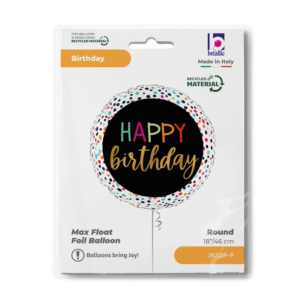 R18 Birthday Colorful Dots