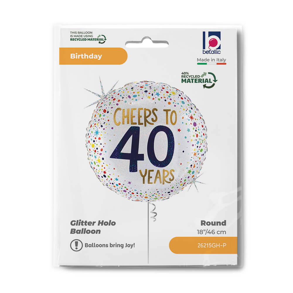Cheers To 40 Years Single Pack