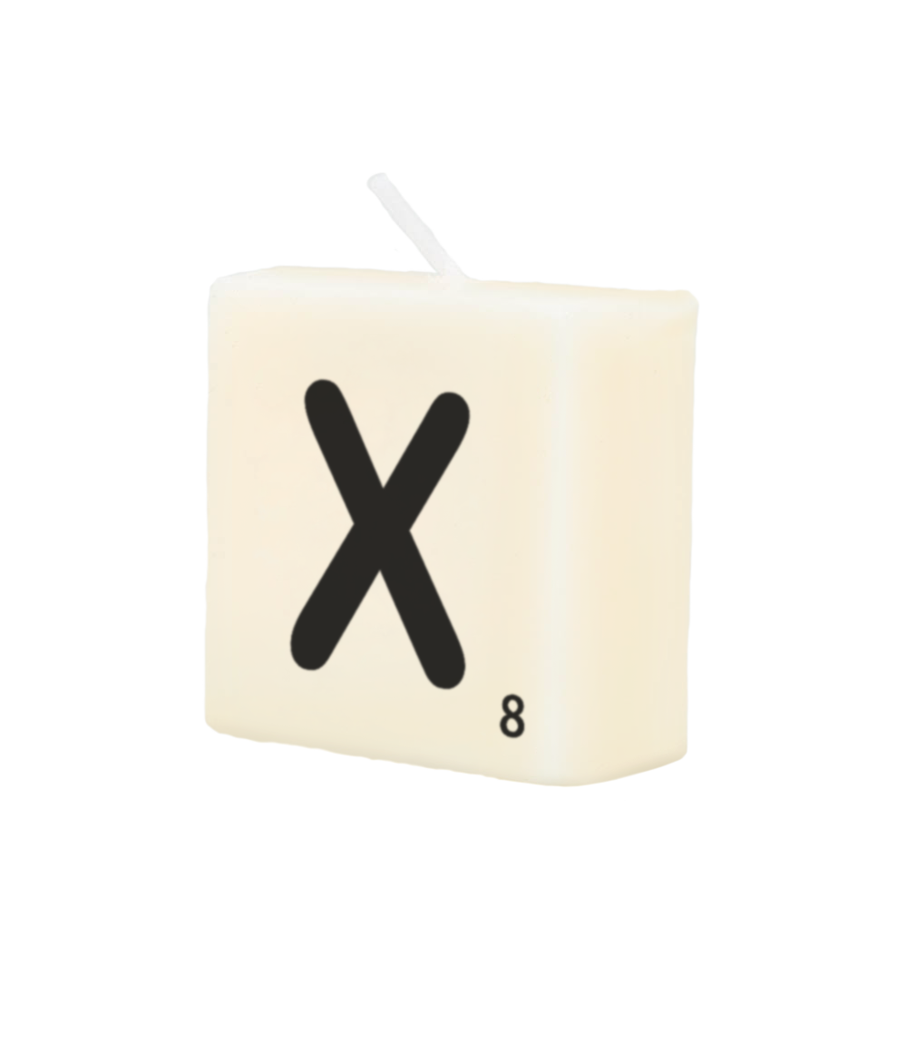 Letter candle - X