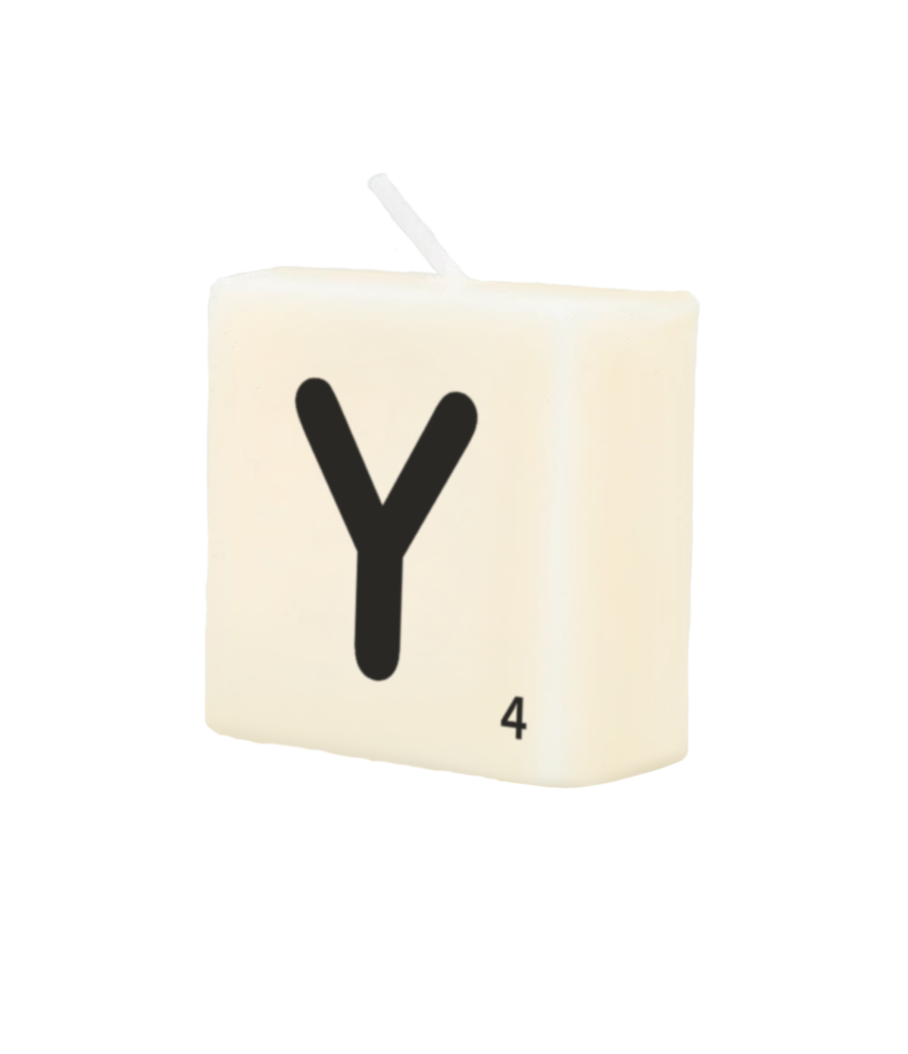 Letter candle - Y