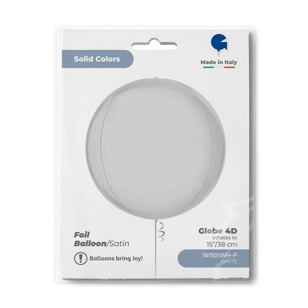 Globe 15inc Satin White 4D