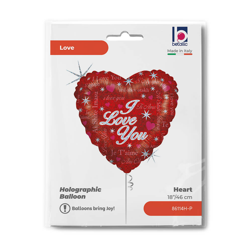 I Love You 18"M Heart