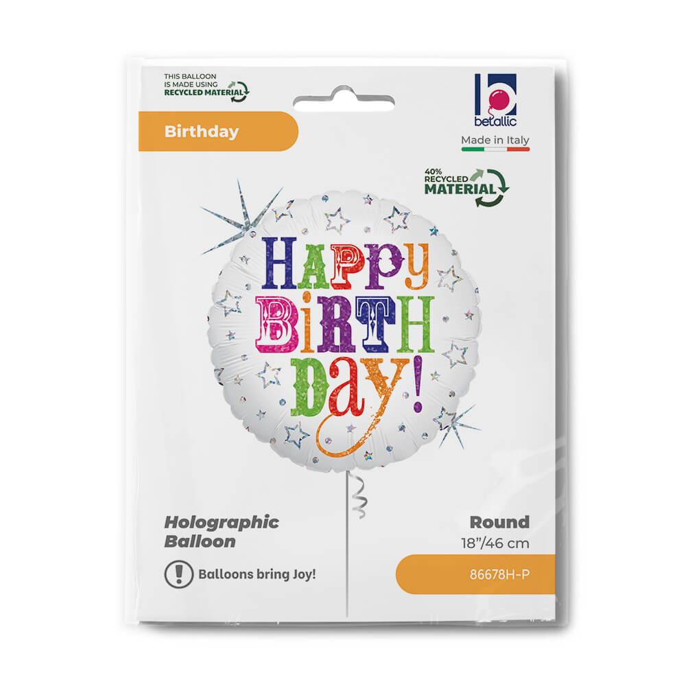 Birthday Greetings 18" Single Pack