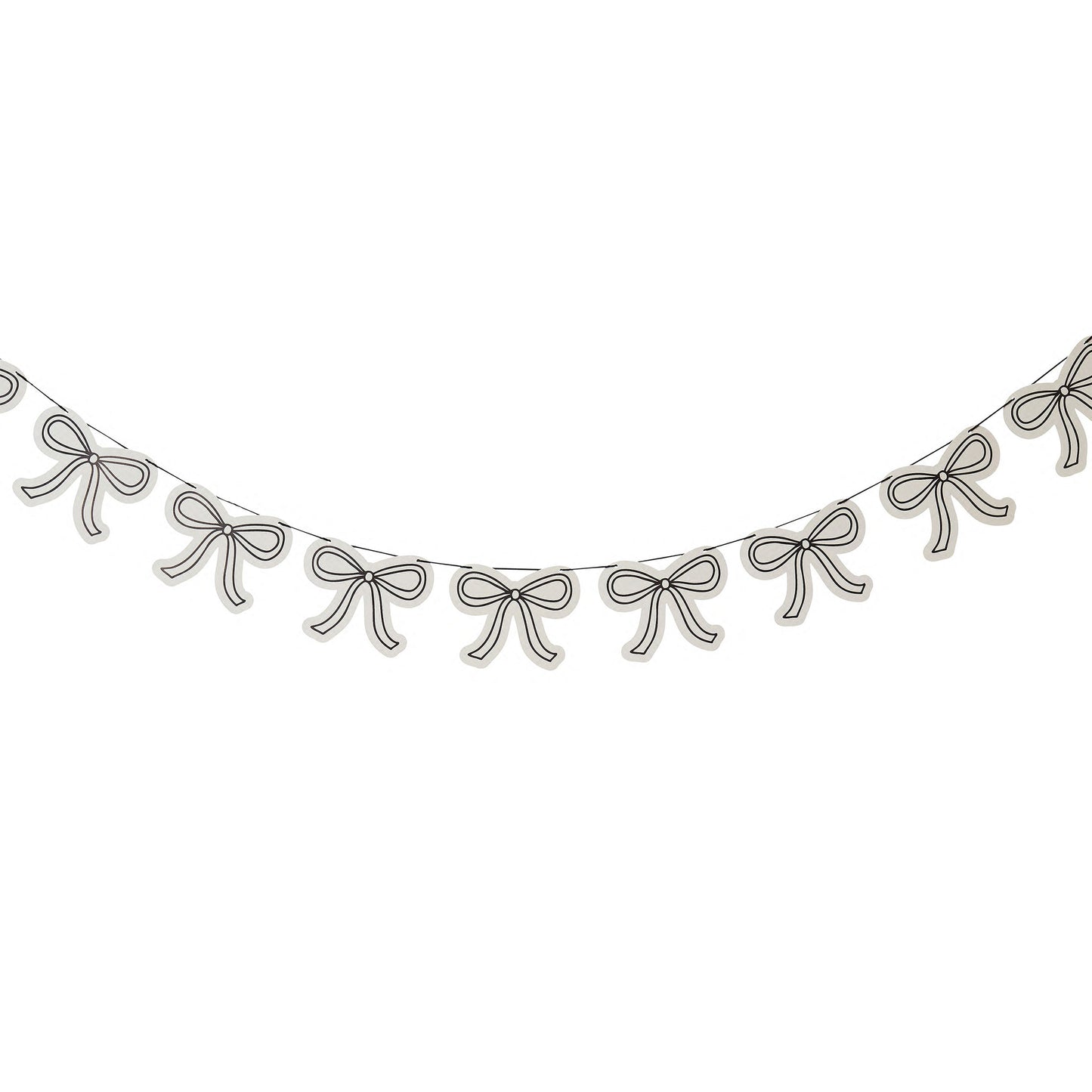 Bow Card Garland 2m