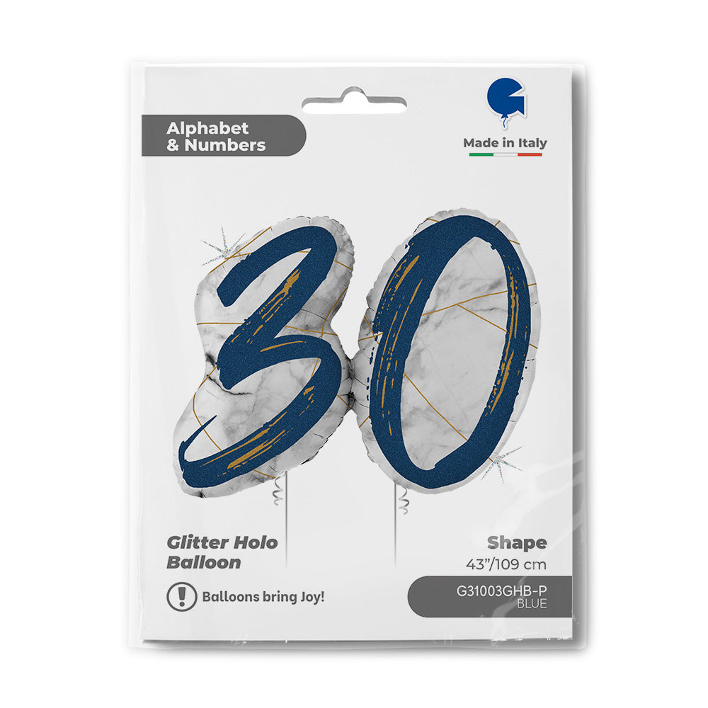 Marble Mate Numbers 30 Blue