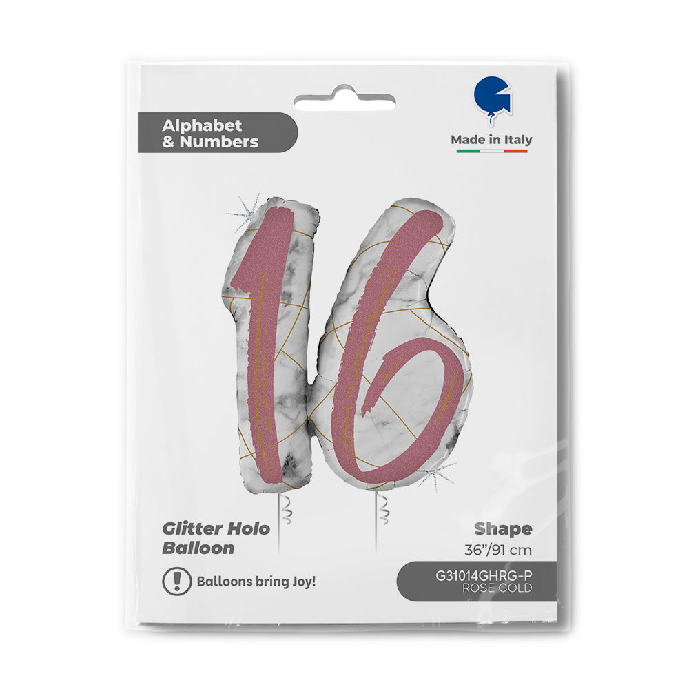 Marble Mate Numbers 16 Rose Gold