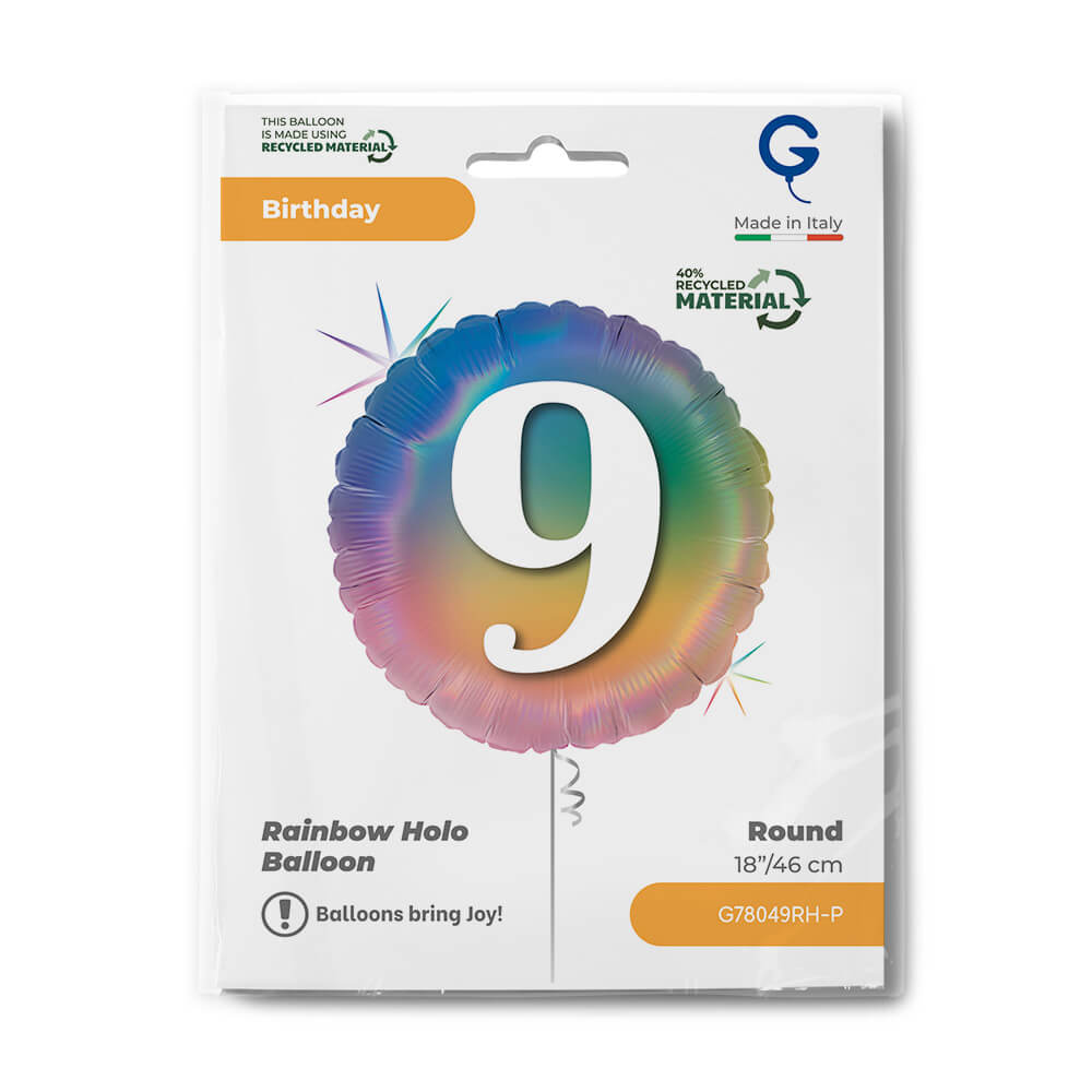 Happy 9 Colourful Rainbow - Single Pack