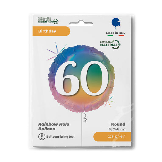 R18 Happy 60 Colourful Rainbow