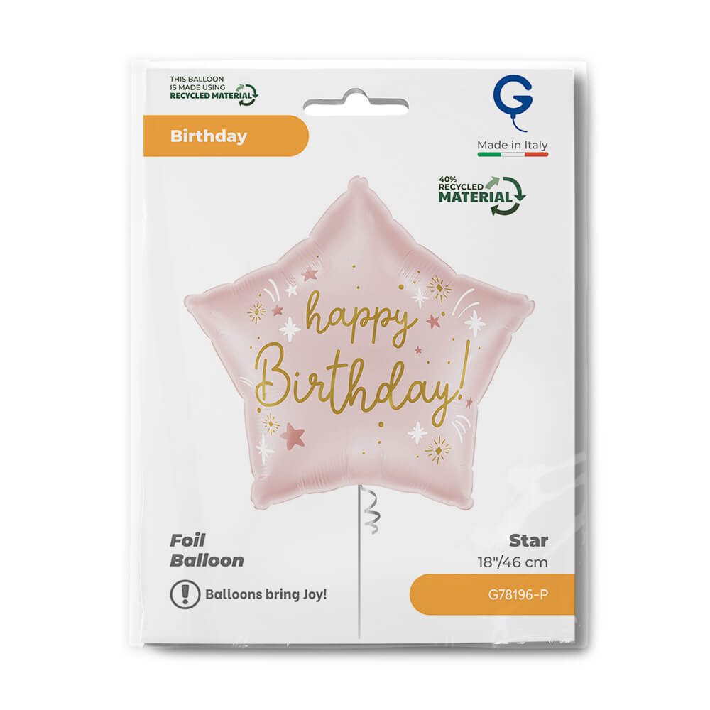 S18 Pink Birthday Single Pack