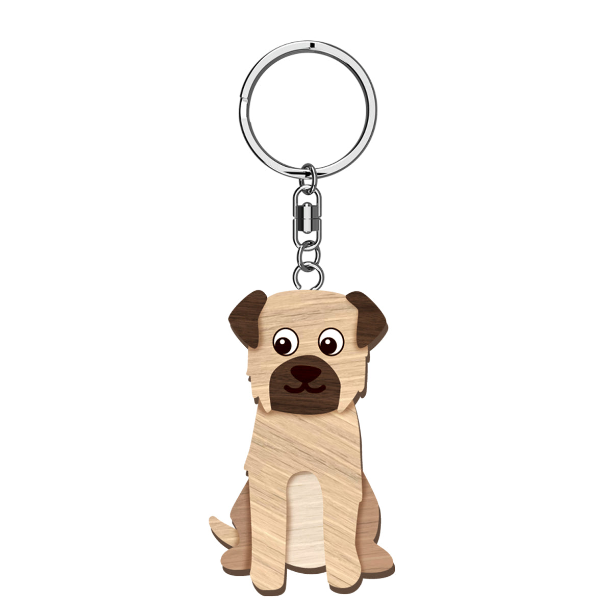 Border Terrier Keyring