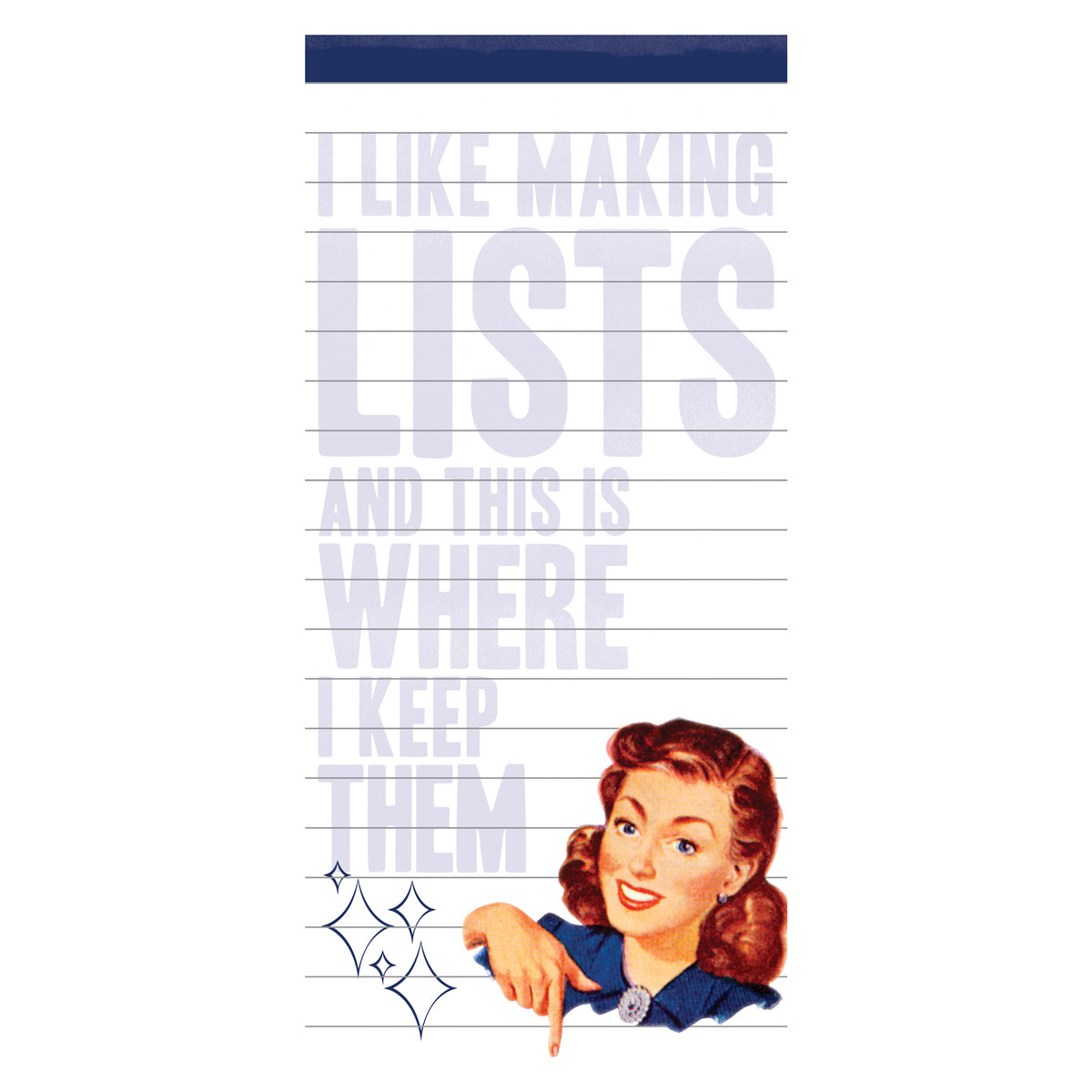 I Like Making Lists Magnetic Notepad