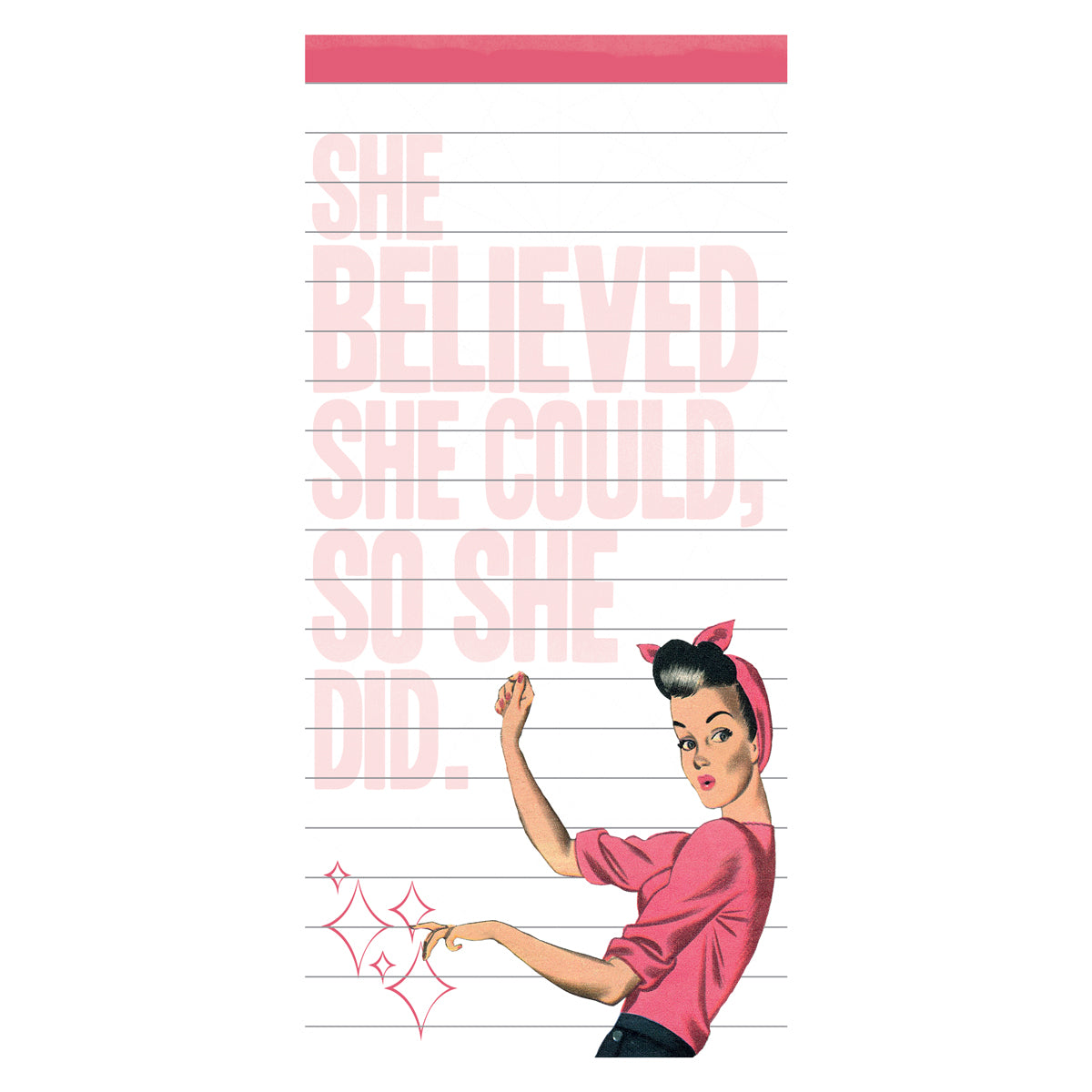 She Believed She Could Magnetic Notepad