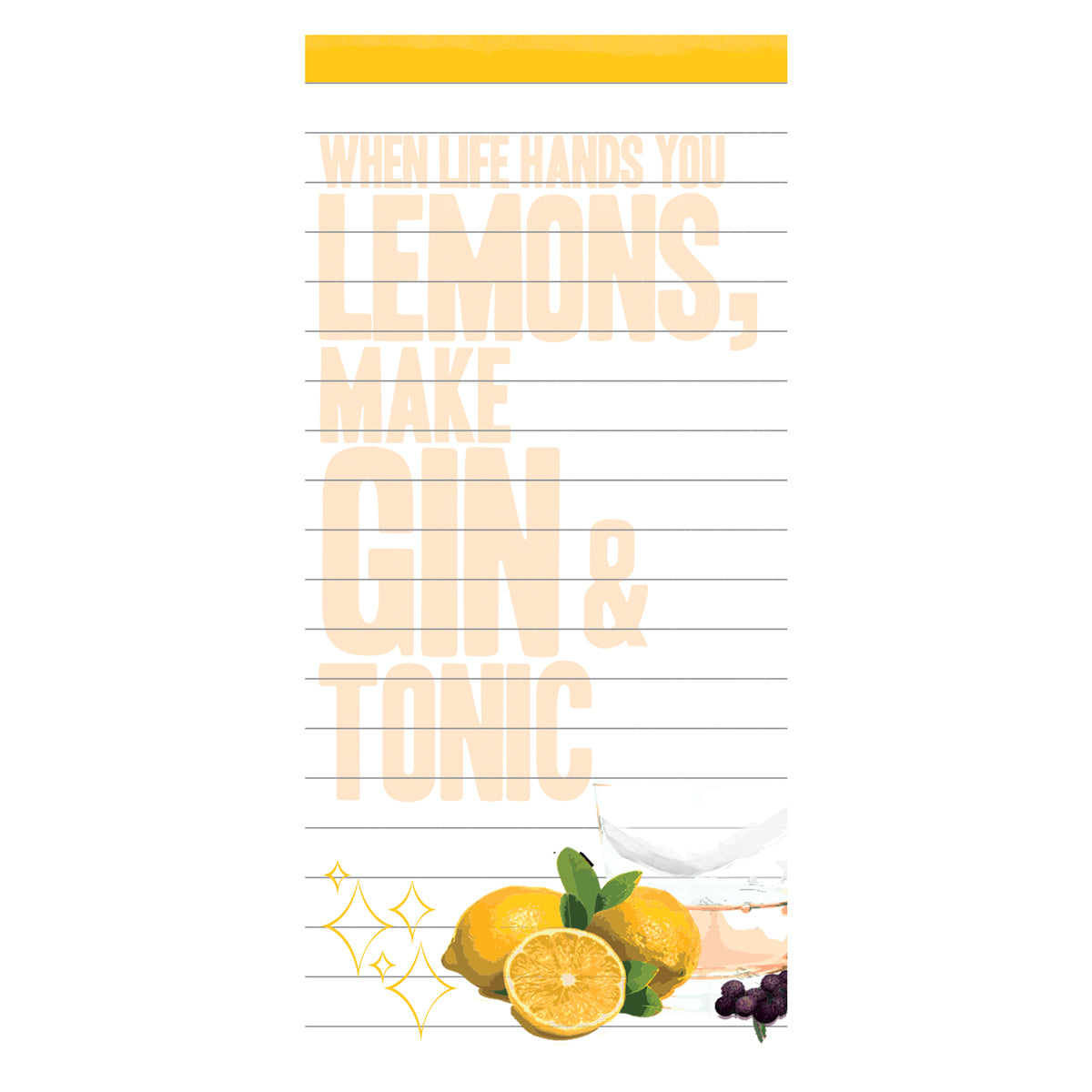 When Life Hands You Lemons Magnetic Notepad