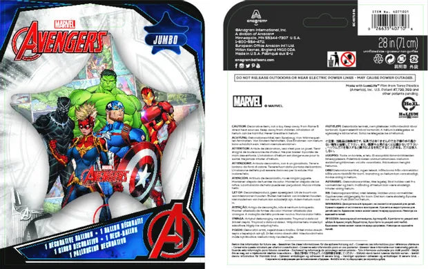 Jumbo Avengers Power Unite 71x71cm (W)