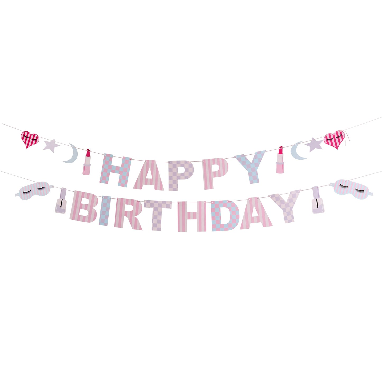 Pamper Party 'Happy Birthday' Card Banner x2 2m