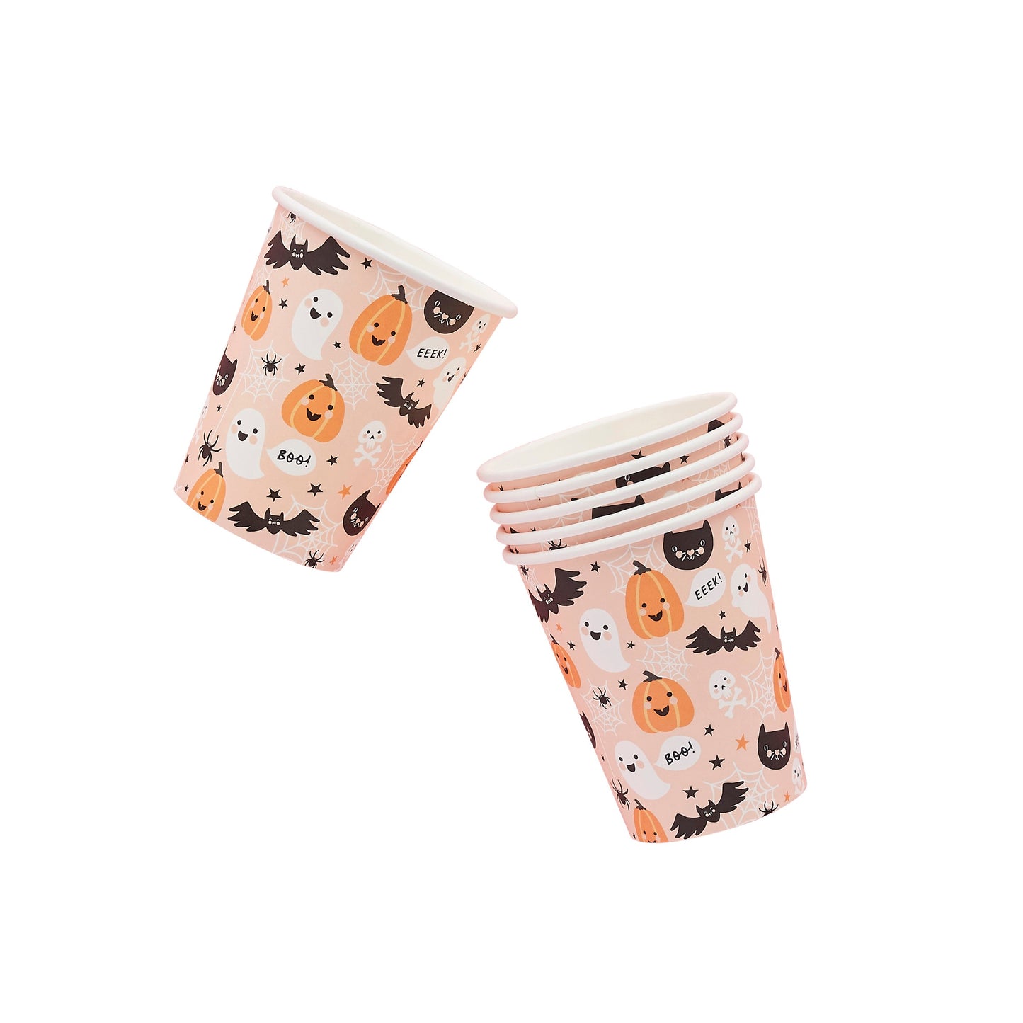 Halloween Character Paper Cups - Pack of 8