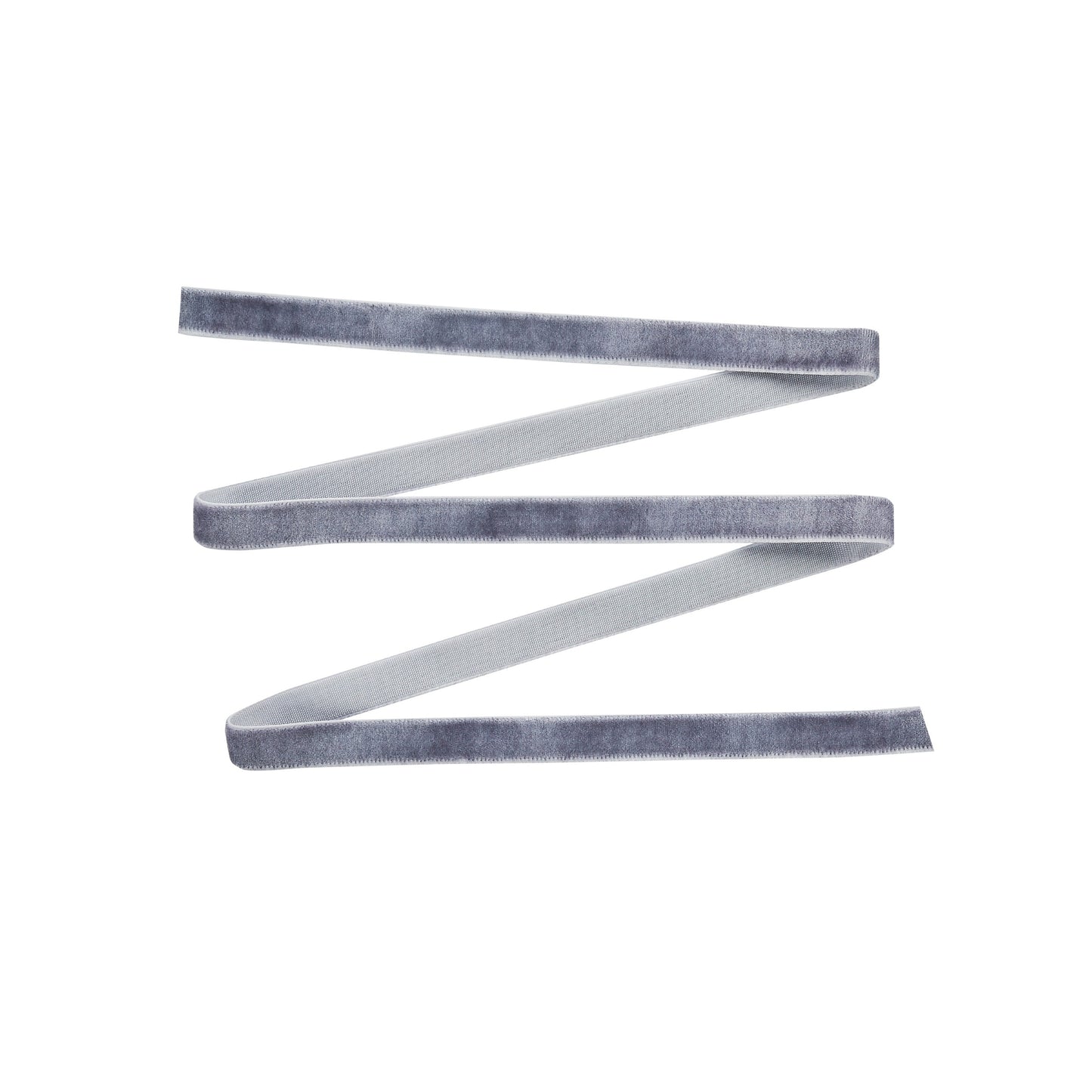 Light Grey Velvet Ribbon - 10mm x 5m