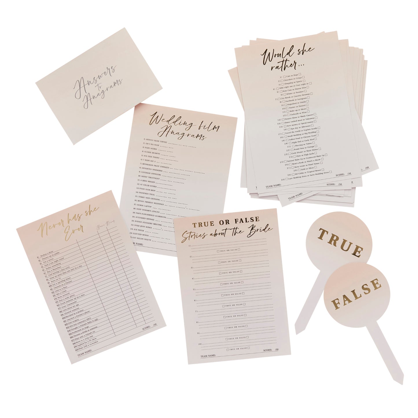 HEN PARTY TRIVIA PACK