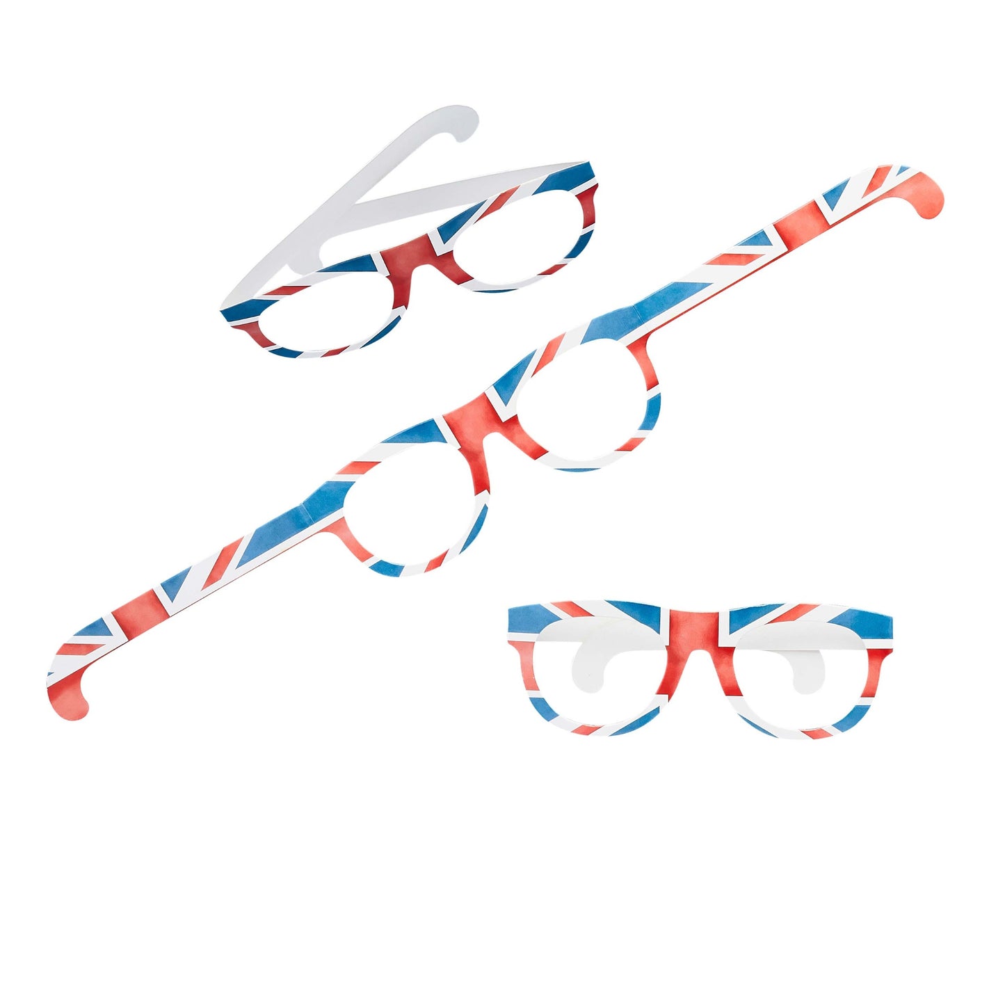 Union Jack Card Glasses - Pack of 12