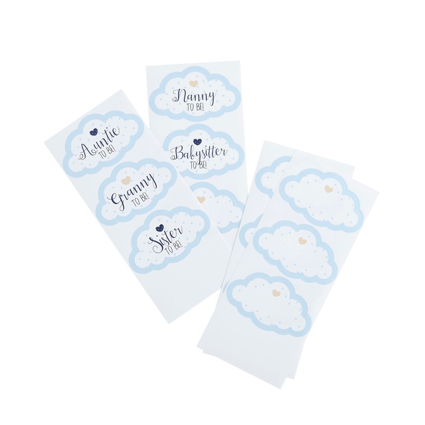 Blue Guest Stickers - Pack of 18