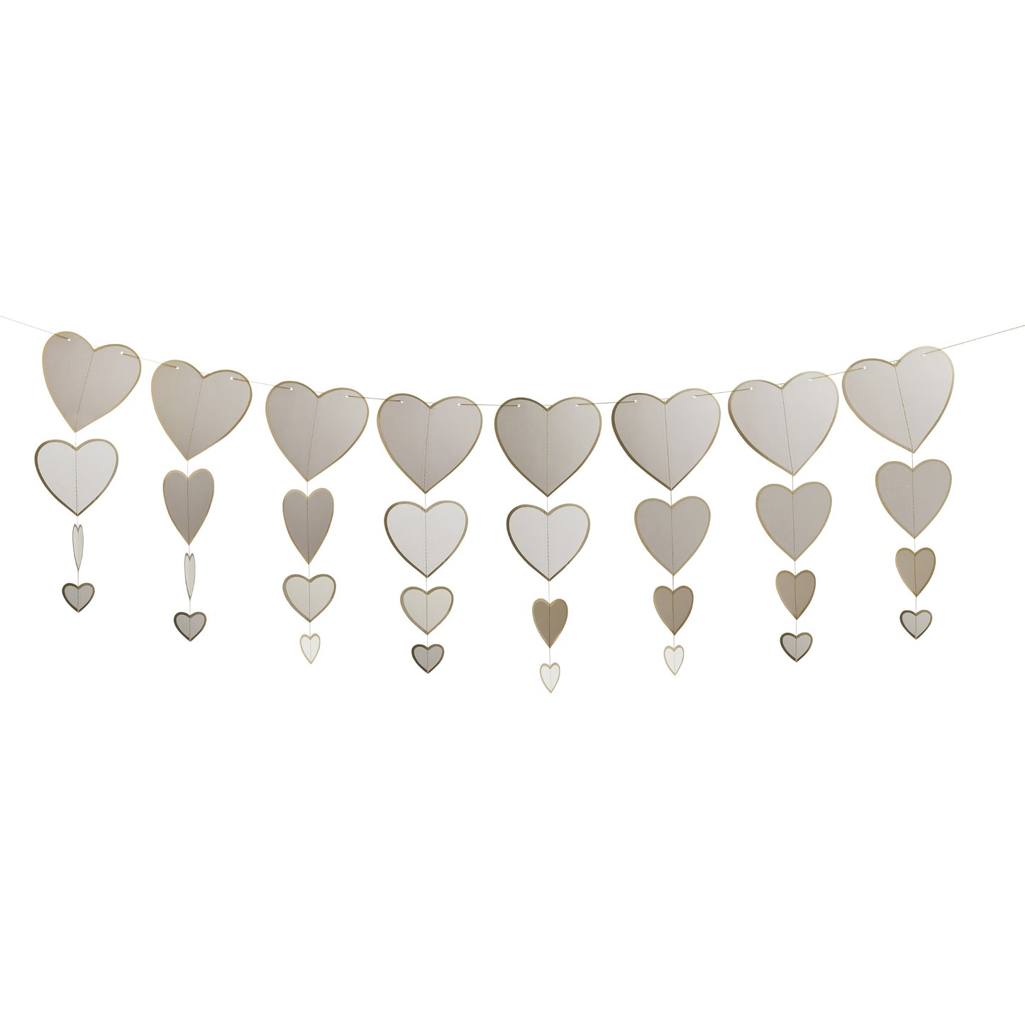 ENGAGED HEART CARD GARLAND 3M