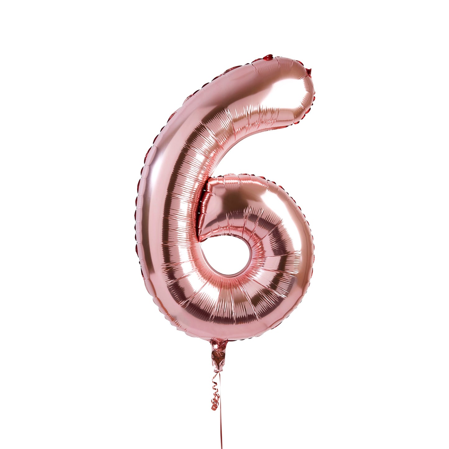 Rose Gold Number '6' Foil 34" Balloon