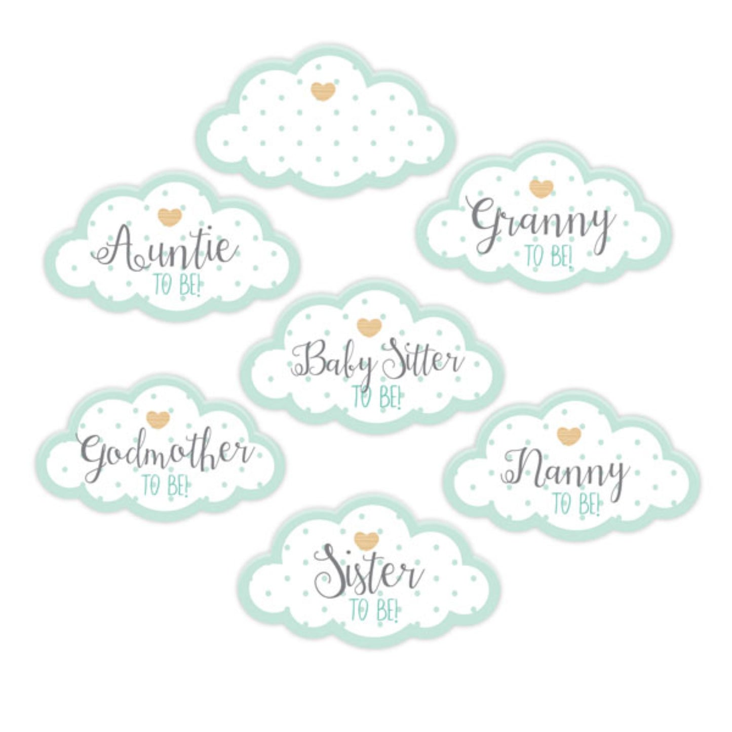 Unisex Guest Stickers - Pack of 18