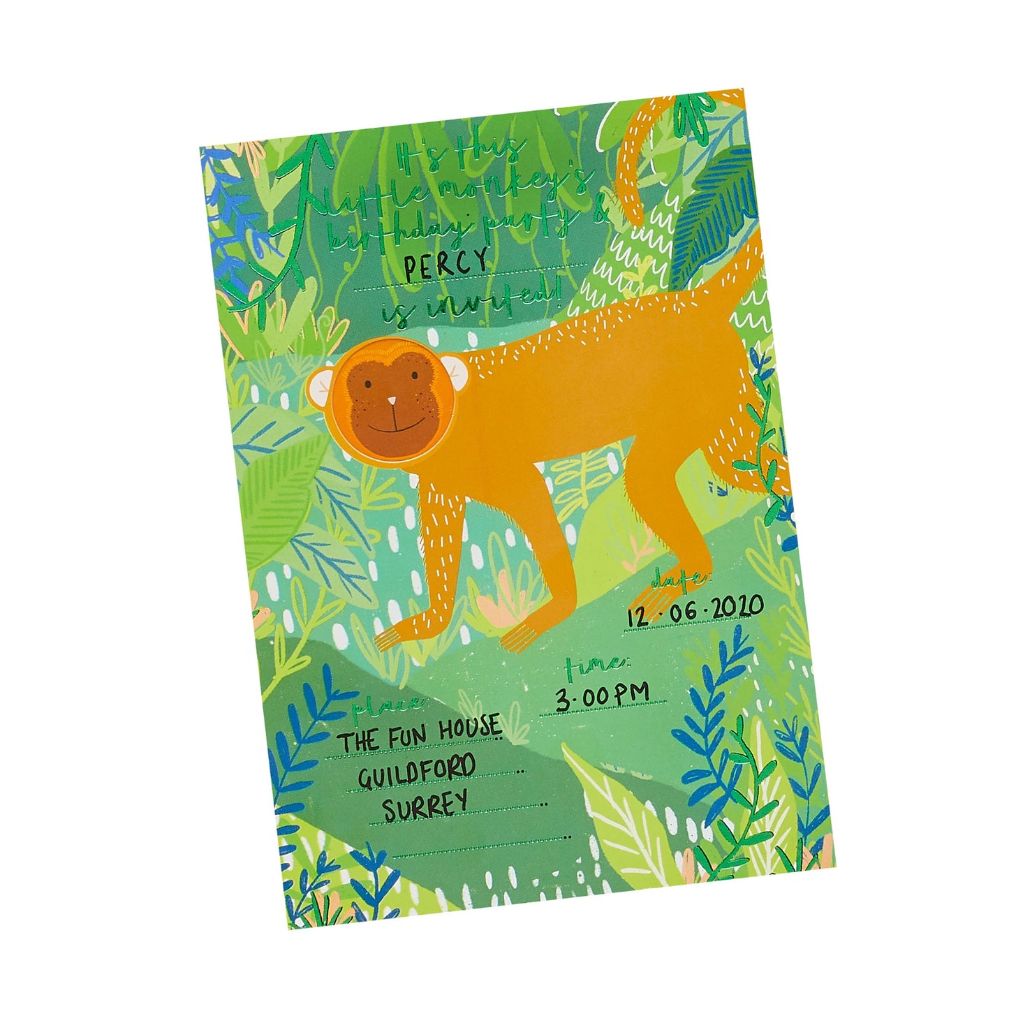 Monkey Party Invitations - Pack of 10