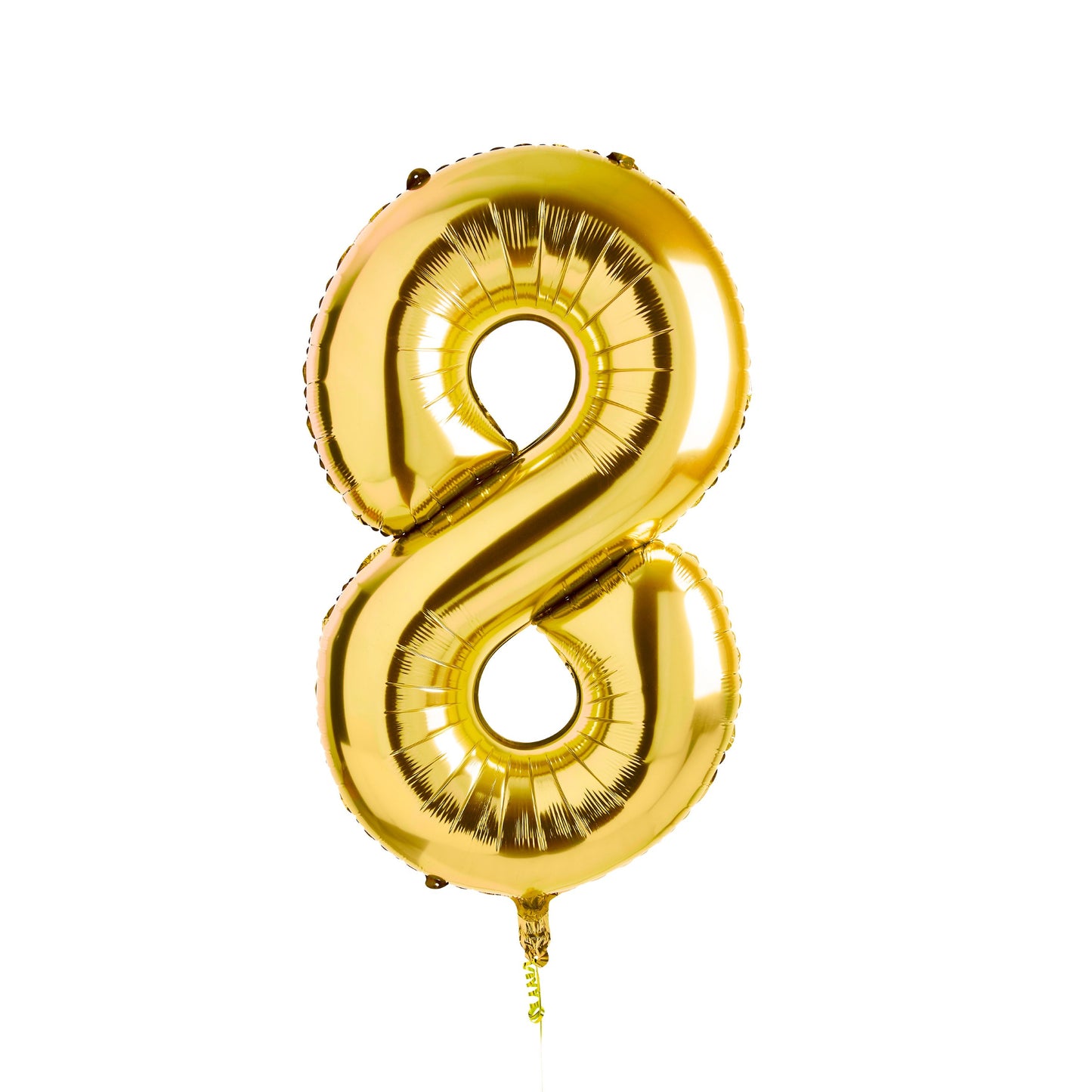 Gold Number '8' Foil 34" Balloon