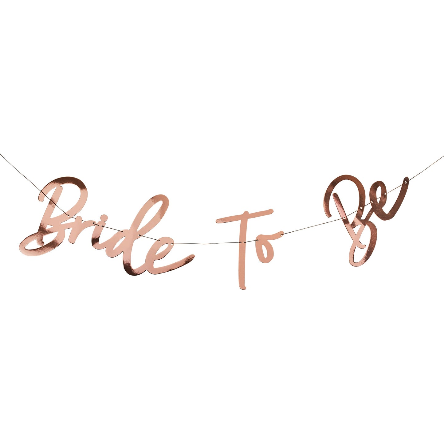 Rose Gold 'Bride To Be' Card Banner 2m