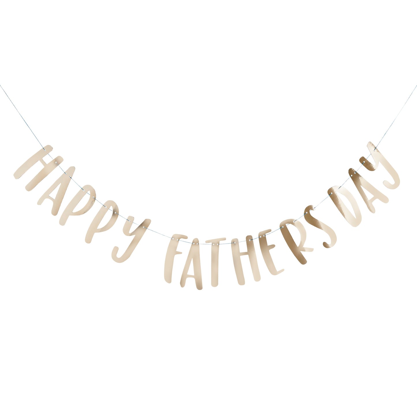 Gold 'Happy Fathers Day' Banner 2m
